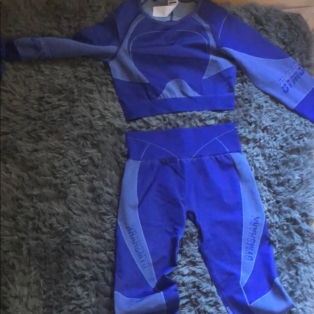 COPY - Brand new blue turbo seamless gym-shark le…